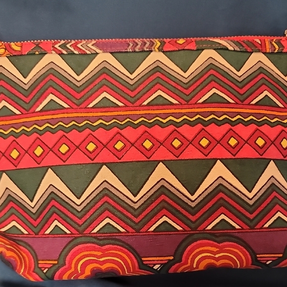 Steve Madden Beaded Bohemian Multicolor Purse with Pink Tassel - Picture 4 of 9